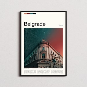 Belgrade Print, Belgrade Poster, Belgrade Wall Art, Serbia Art Print, Belgrade Photo