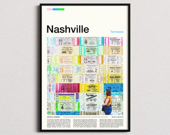 Nashville Print, Nashville Poster, Nashville Wall Art, Tennessee Art Print, Nashville Photo