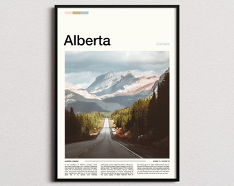 Alberta Print, Alberta Poster, Canada Wall Art, Alberta Art Print, Alberta Photo