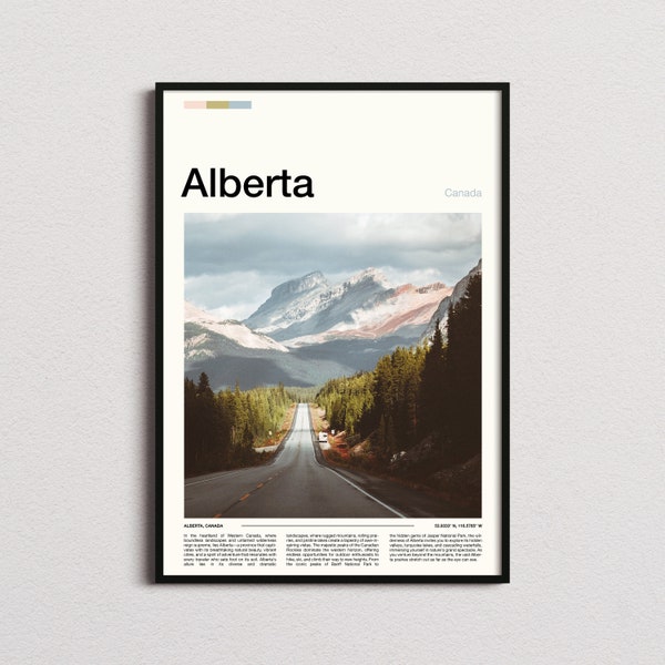 Alberta Print, Alberta Poster, Canada Wall Art, Alberta Art Print, Alberta Photo