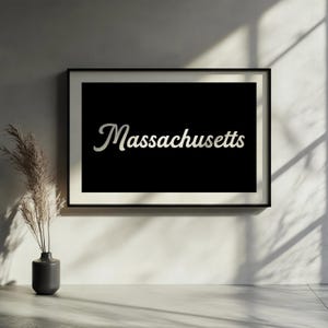 Massachusetts Print, Massachusetts Poster, Massachusetts Wall Art, Massachusetts Art Print, MA Prints, MA Art Prints, Massachusetts Gifts