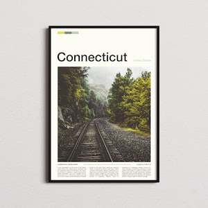Conneticut Print, Conneticut Poster, Conneticut Wandkunst, Conneticut Kunstdruck, Conneticut Foto