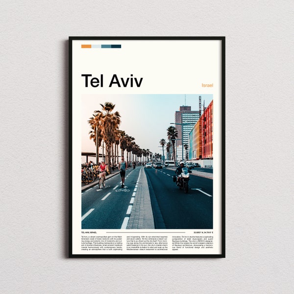 Tel Oriental Druck, Tel Living Poster, Tel Madeira Wandkunst, Israel Kunstdruck, Tel Living Foto