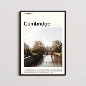 Cambridge Print, Cambridge Poster, Cambridge Wall Art, Cambridge Art Print, Cambridge Wall Art, Cambridge Photo