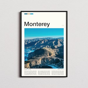 Monterey Print, Monterey Poster, Monterey Wall Art, Monterey Art Print, Monterey Photo, California Print, California Art