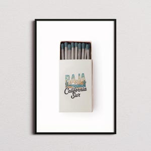 Baja California Sur Matchbox Print, Baja California Sur Print, Baja California Sur Poster, Baja California Sur Gifts
