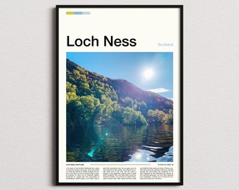 Loch Ness Print, Loch Ness Poster, Loch Ness Wall Art, Scotland Art Print, Loch Ness Photo