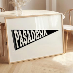 Pasadena Print, Pasadena Wall Art, Pasadena Poster, Pasadena Art Print, California Print, California Wall Art