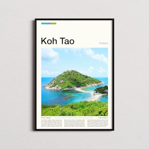 Koh Tao Print, Koh Tao Poster, Koh Tao Wall Art, Thailand Art Print, Koh Tao Photo