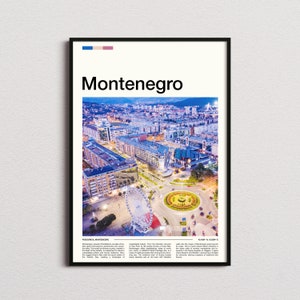 Montenegro Print, Montenegro Poster, Montenegro Wall Art, Montenegro Art Print, Montenegro Gifts, Travel Poster, Traveler Gifts