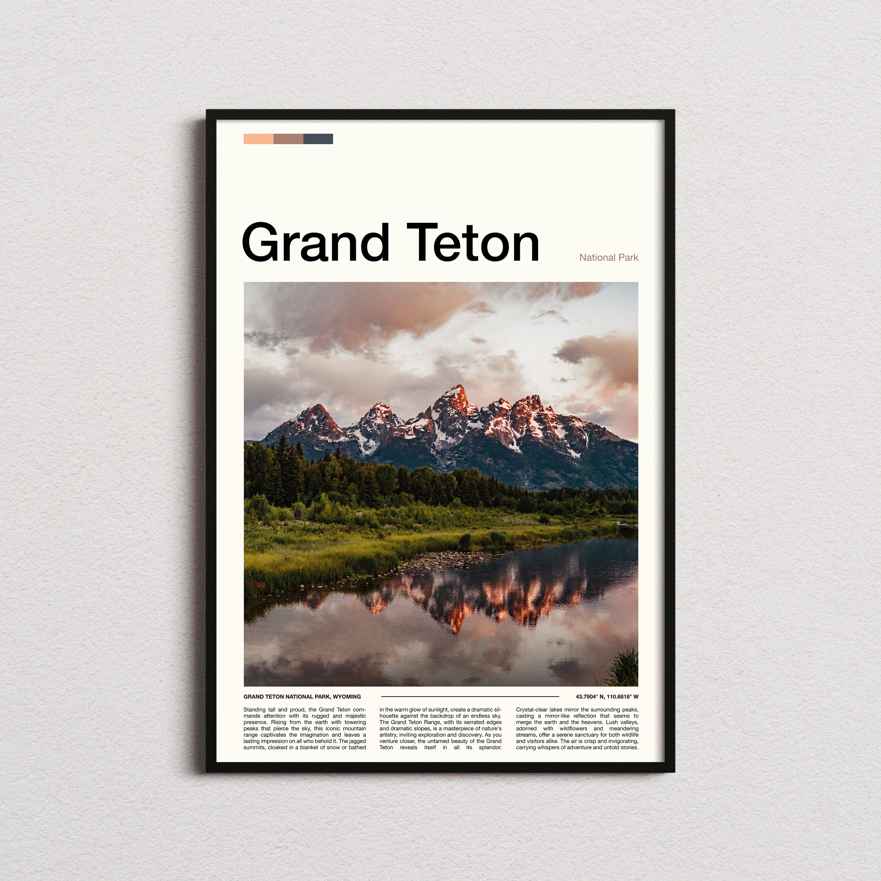 Grand Teton National Park Print, Grand Teton National Park Poster, Grand Teton Wall Art, Grand Teton Art Print, Grand Teton Photo