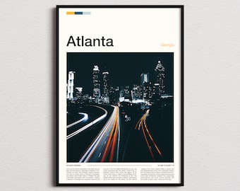 Atlanta Print, Atlanta Poster, Atlanta Wall Art, Georgia Art Print, Atlanta Photo