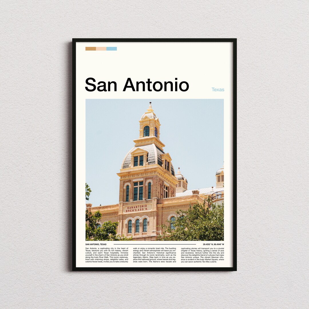 San Antonio Print, San Antonio Poster, San Antonio Wall Art, Texas Art Print, San Antonio Photo ...