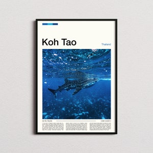 Koh Tao Print, Koh Tao Poster, Koh Tao Wall Art, Thailand Art Print, Koh Tao Photo