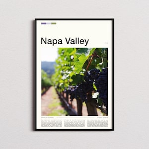 Napa Valley Print, Napa Valley Poster, Napa Valley Wall Art, Napa Valley Art Print, Napa Valley Photo