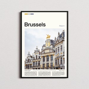 Brussels Print, Brussels Poster, Brussels Wall Art, Belgium Art Print, Brussels Photo