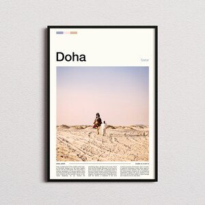 Doha Print, Doha Poster, Doha Wall Art, Doha Art Print, Doha Photo, Traveler Gifts, Travel Poster