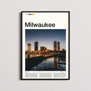 Milwaukee Print, Milwaukee Poster, Milwaukee Wall Art, Wisconsin Art Print, Milwaukee Photo
