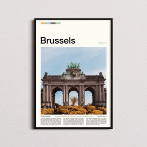 Brussels Print, Brussels Poster, Brussels Wall Art, Belgium Art Print, Brussels Photo