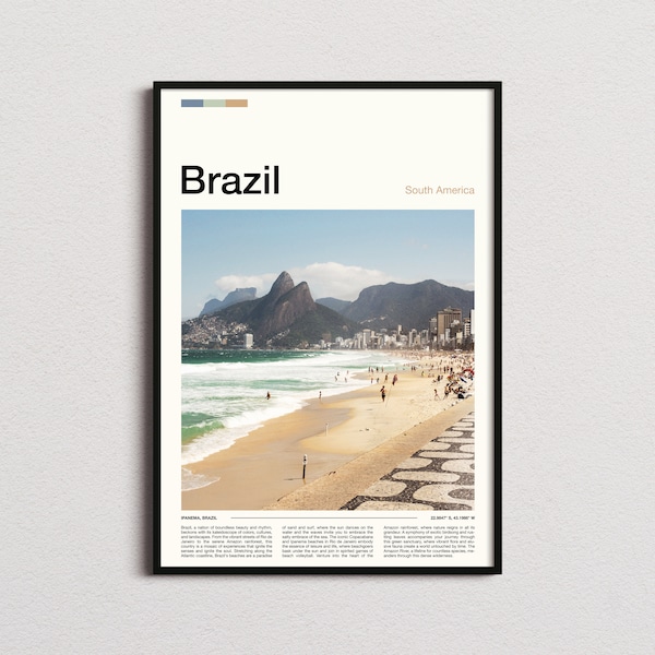 Brazil Print, Brazil Poster, Brazil Wall Art, Brazil Art Print, Brazil Photo, Brazil Travel Gifts