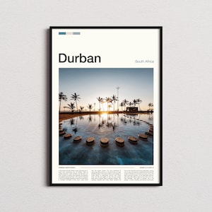 Durban Print, Durban Poster, Durban Wall Art, South Africa Art Print, Durban Photo