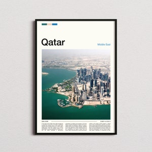 Qatar Print, Qatar Poster, Qatar Wall Art, Qatar Art Print, Qatar Photo, Traveler Gifts, Travel Poster