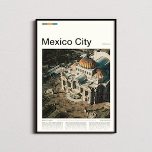 Impressão da Cidade do México, pôster da Cidade do México, arte de parede da Cidade do México, impressão de arte da Cidade do México, foto da Cidade do México