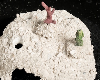 ReefBlend Cave A – Aquascape | Frag Mounting | Drilled | Handmade Coral Mount | Reef-Safe Aquarium Decor | Patent Pending Technology