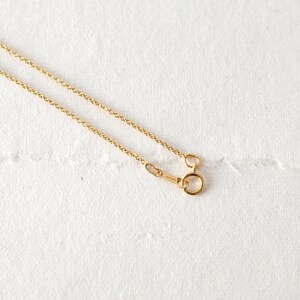 Astri Waterdrop Pearl Necklace on Gold Filled Chain image 2