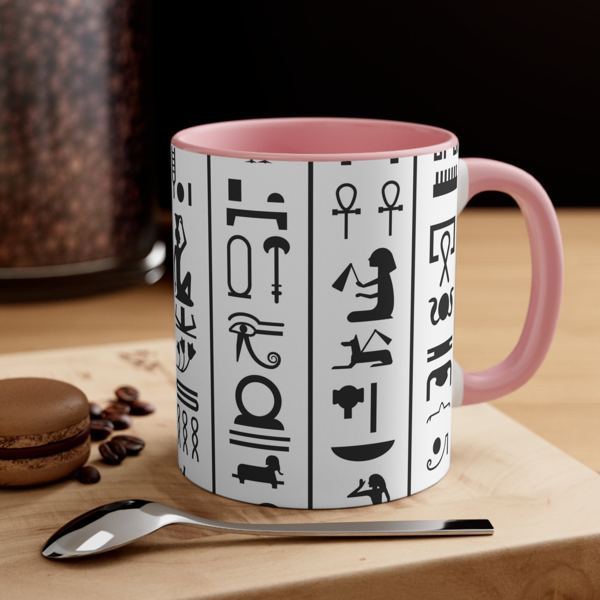 CafePress Ancient Egyptian Tapestry Design Ceramic Mug - 11 Oz, Dishwasher & Microwave Safe