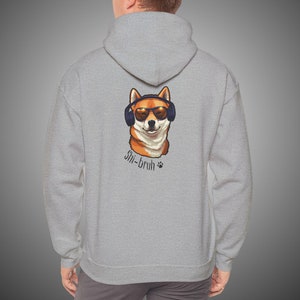 Shiba Inu Hoodie | Shi-bruh Hoodie | Hip Shiba Inu Wearing Headphones | Doge Shirt | Doge Meme | Shiba Inu Lover Gift