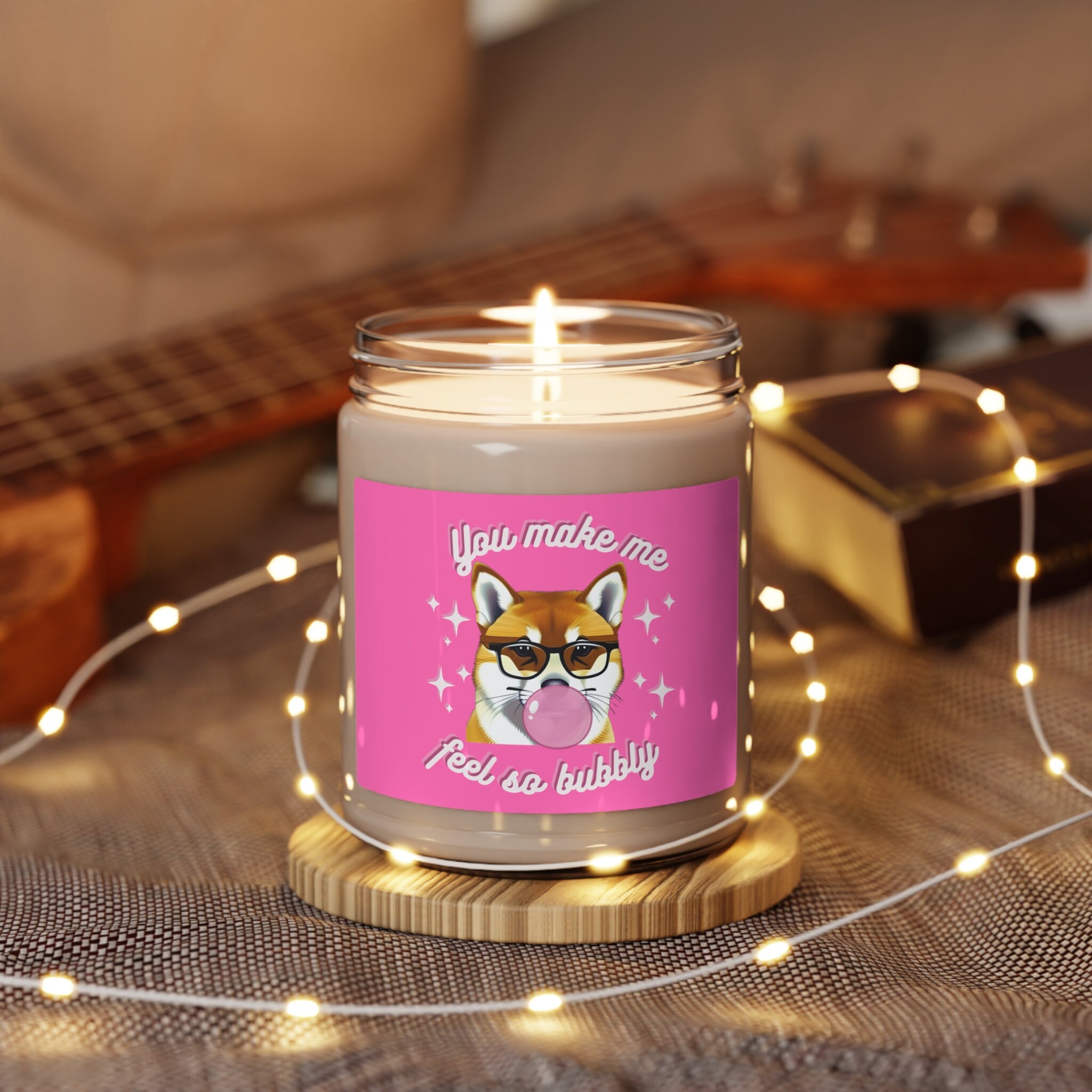 Red Shiba Inu Scented Soy Candle: Bubbly Dog Lover Gift - Etsy