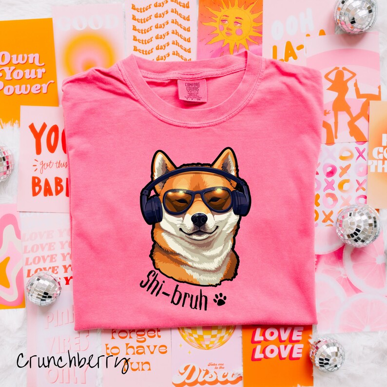 T-shirt Shi-bruh pour jeunes T-shirt Shiba Inu hanche pour enfants T-shirt casque Shiba T-shirt Shiba Inu Bruh avec poche T-shirt Shiba Lover pour garçons et filles image 6