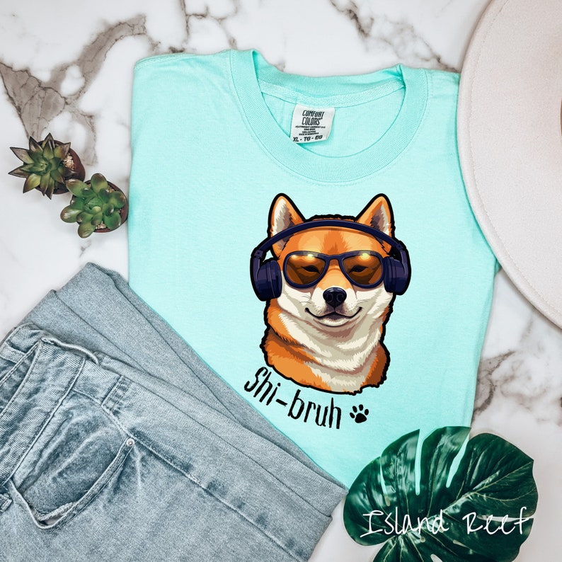 T-shirt Shi-bruh pour jeunes T-shirt Shiba Inu hanche pour enfants T-shirt casque Shiba T-shirt Shiba Inu Bruh avec poche T-shirt Shiba Lover pour garçons et filles image 7