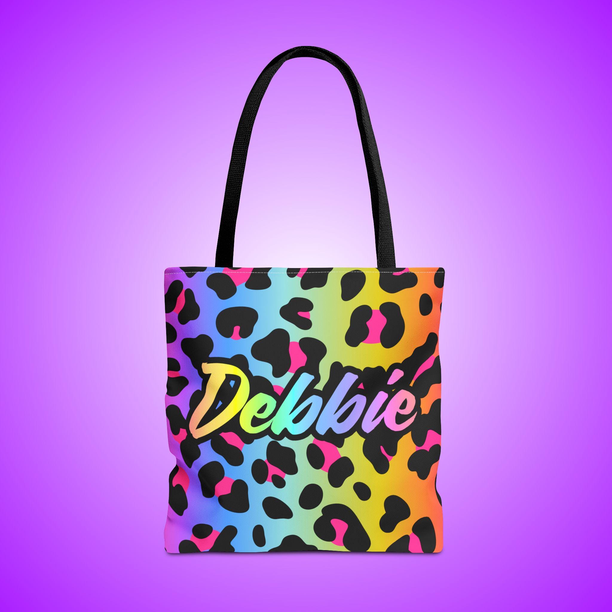 リサフランク カラフルトートバッグ ディアカーズ刺繍トートバッグ（S