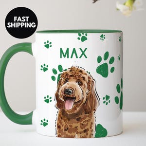Benutzerdefinierte Aquarell Haustier Kaffeebecher mit Haustier Foto Hundeporträt Becher Personalisierte Katzenbecher mit Namen Benutzerdefinierte Bild Hundebecher Hundeliebhaber Becher Geschenke