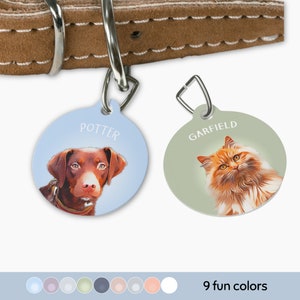 Custom Pet Tag Using Picture With Name Photo Dog ID Personalized With Phone Number Cat Tag ID Pet Name Tag For Dog ID Collar Tag Gift