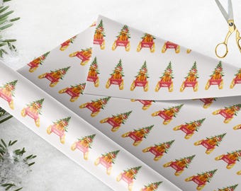 Custom Wrapping Paper With Pet Photo Personalized Dog Christmas Wrapping Paper Cat Gift Wrapping Pet Gift Holiday Pet Face Wrapping Paper
