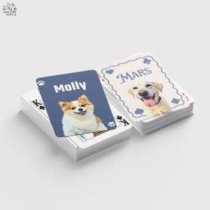 Custom Playing Cards With Pet Portrait Personalized Poker Cards Dog Playing Card Custom Made Deck Card Custom Poker Cards Cat Pack Card Gift