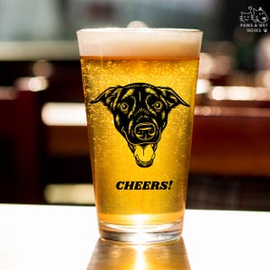 Custom Dog Beer Glasses With Pet Photo And Name Custom Cat 16 oz Pint Glasses Personalized Dog Beer Mug Custom Pet Glass Custom Dog Stein