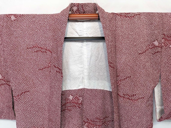 Haori Japonais vintage, veste kimono, handmade, m… - image 3