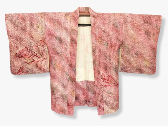Haori Japonais vintage Shibori,veste,original, ra… - image 1