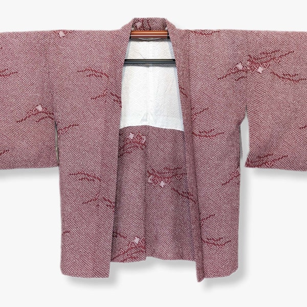 Haori Japonais vintage, veste kimono, handmade, madeinjapan, unique, rare