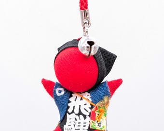 Mini Sarubobo Rojo de Hida - Bendito Talismán para Deseos y Protección