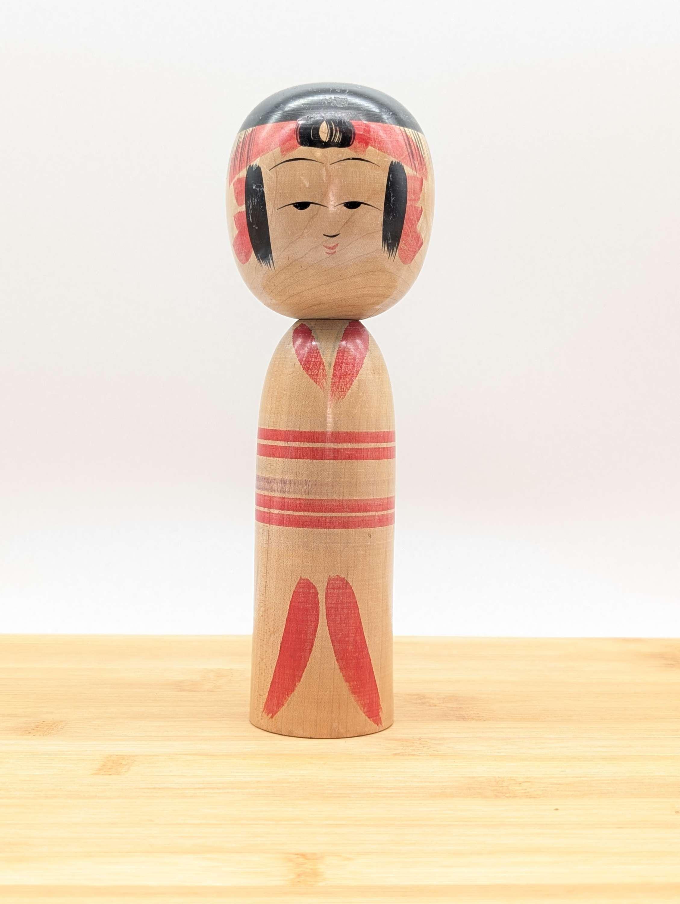 Vintage Japanese Wooden Doll - Kokeshi, rare, original gift, traditional