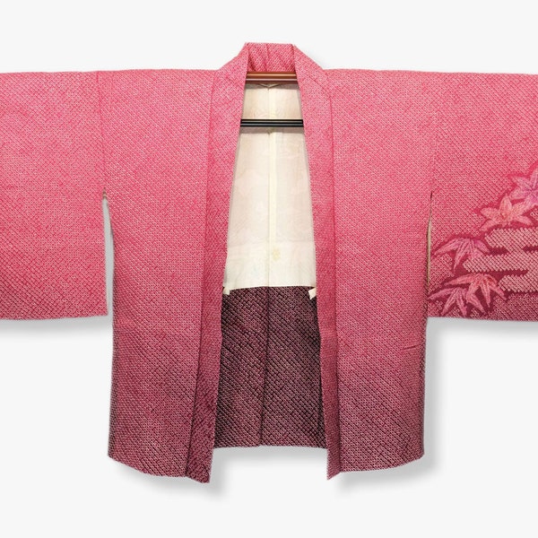 Haori Shibori Japonais vintage, veste japonaise, original, unique, rare, handmade, madeinjapan