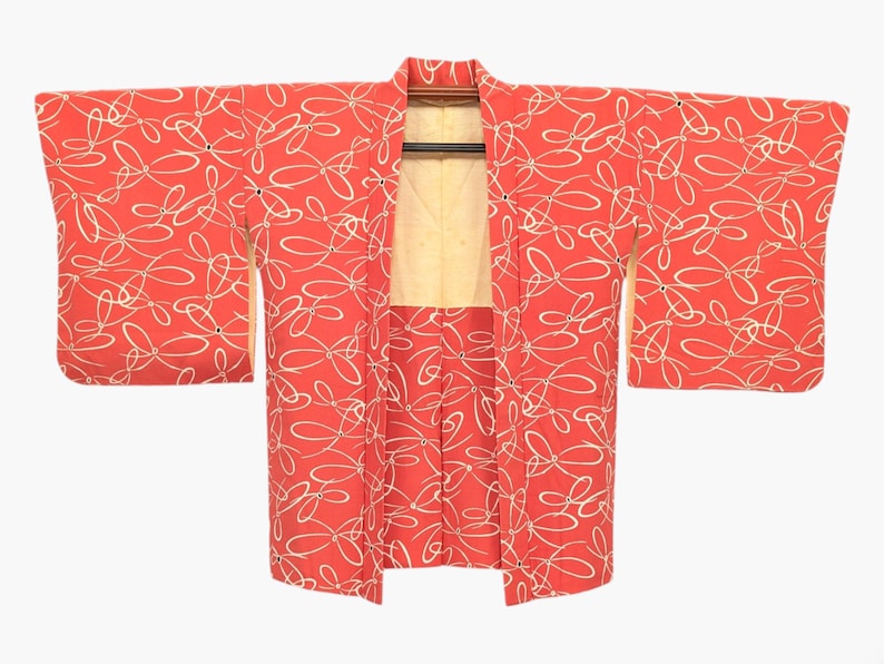 Nastro Rosa Giacca Haori vintage color rosa corallo - Motivi grafici a nastro ...