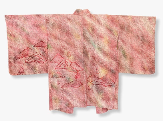 Haori Japonais vintage Shibori,veste,original, ra… - image 8