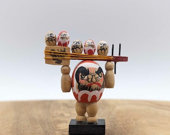 Daruma kokeshi Japanese vintage decoration, handmade, home, Japan, travel