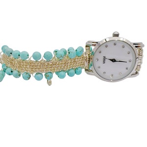 Relojes de pulsera con cuentas de piedras preciosas, reloj de pulsera con cuentas, regalos personalizados, reloj para mujer, regalos para el día de la madre, relojes para mujer